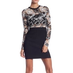 Sexy Black and White Lace Dress